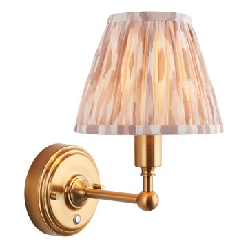 Endon 114831 - Dimmbare, aufladbare LED-Wandleuchte BURLEY LED/1,5W/5V Messing/beige