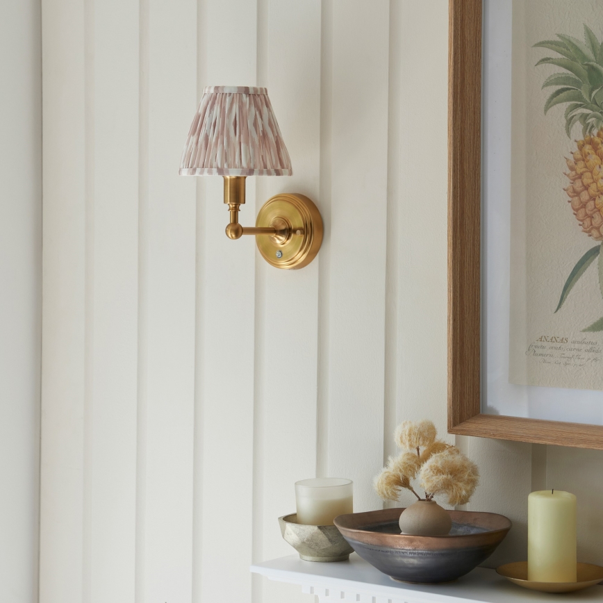 Endon 114831 - Dimmbare, aufladbare LED-Wandleuchte BURLEY LED/1,5W/5V Messing/beige