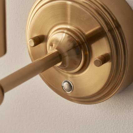 Endon 114831 - Lampe murale à intensité variable et rechargeable BURLEY LED/1,5W/5V 3600 mAh laiton/beige