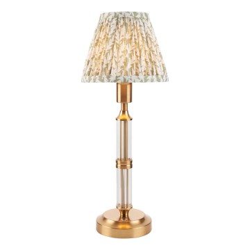 Endon 114838 - LED Lampada da tavolo ricaricabile dimmerabile MORTON LED/1,5W/5V 3600 mAh ottone/verde