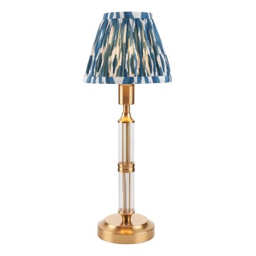 Endon 114846 - LED Lampada da tavolo ricaricabile dimmerabile MORTON LED/1,5W/5V 3600 mAh ottone/blu