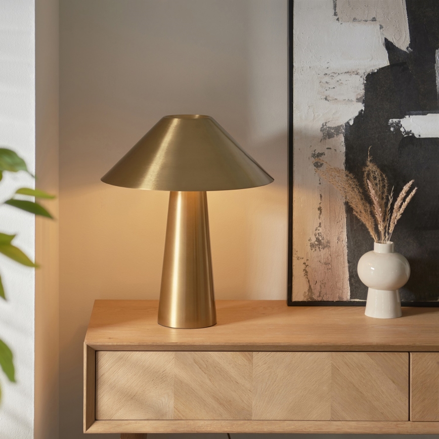 Endon 118685 - Lampada da tavolo ISAK 1xE27/10W/230V dorata