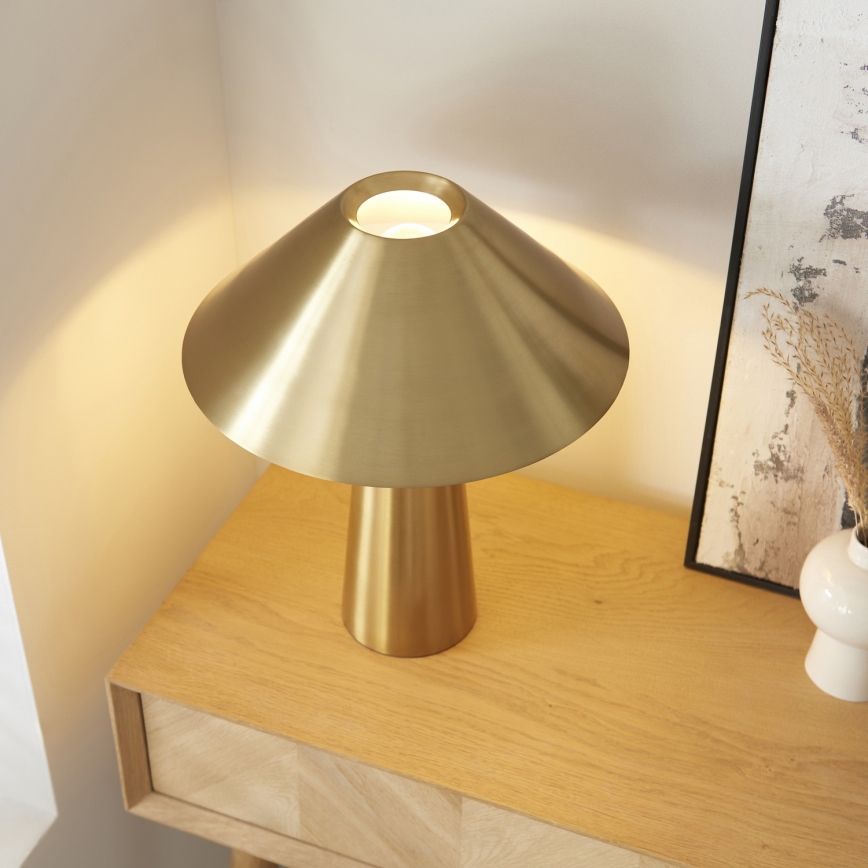 Endon 118685 - Lampe de table ISAK 1xE27/10W/230V dorée