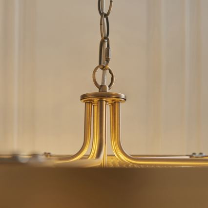 Endon 119110 - Lustre à chaîne CLERMONT 5xE14/6W/230V laiton