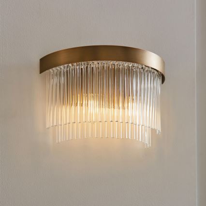 Endon 119125 - Wandleuchte CLERMONT 2xE14/6W/230V Messing