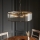 Endon 119455 - Lampadario a catena RIDGETON 8xE14/7W/230V ottone