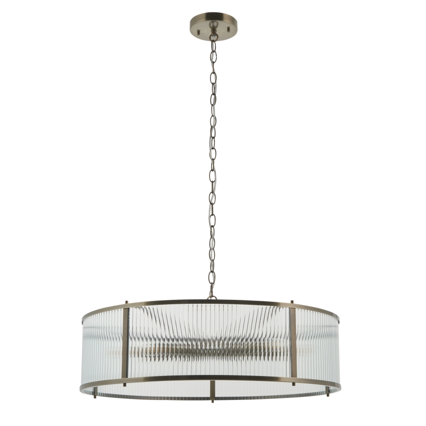 Endon 119455 - RIDGETON Kronleuchter an Kette 8xE14/7W/230V matt-chrom