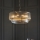 Endon 119456 - Lampadario a catena RIDGETON 8xE14/7W/230V cromo satinato