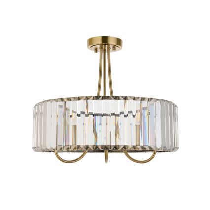 Endon 119609 - Lampadario a stelo VISCONTI 3xE14/6W/230V ottone