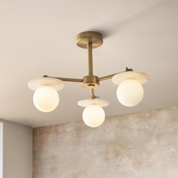 Endon 120036 - Lampadario a stelo CERCHIO 3xG9/5W/230V ottone