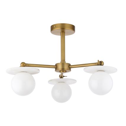 Endon 120036 - Lampadario a stelo CERCHIO 3xG9/5W/230V ottone