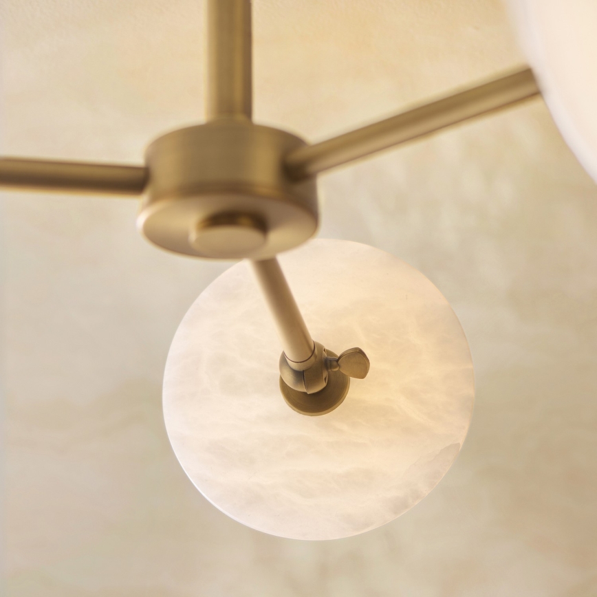 Endon 120036 - Lustre à tige CERCHIO 3xG9/5W/230V, finition en laiton