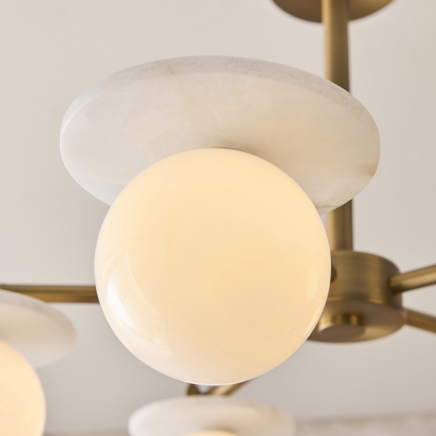 Endon 120037 - Lampadario a stelo CERCHIO 5xG9/5W/230V ottone