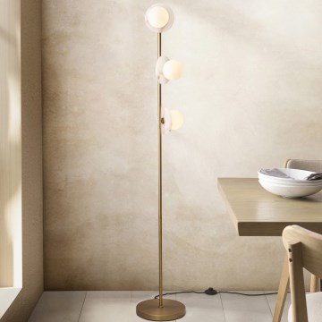 Endon 120042 - Lampadaire CERCHIO 3xG9/5W/230V laiton