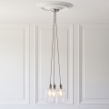 Endon 120644 - Pendelleuchte mit Kabel 3xE27/10W/230V Hochglanzchrom