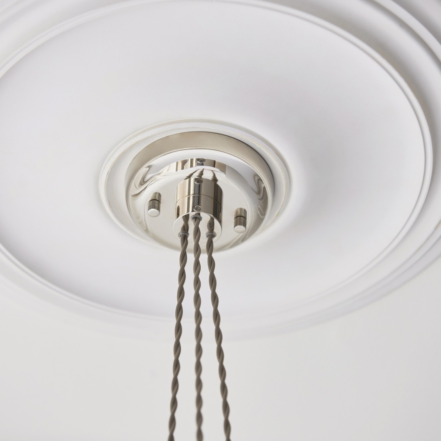 Endon 120644 - Suspension sur câble 3xE27/10W/230V chrome brillant