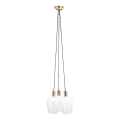 Endon 120648 - Pendelleuchte mit Kabel 3xE27/10W/230V Messing
