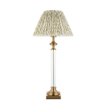 Endon 122515 - Tischleuchte AVEBURY 1xE27/10W/230V Messing/grün