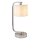 Endon 57917 - Lampada da tavolo dimmerabile CANNING 1xE14/40W/230V cromo lucido/bianco