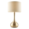Endon 61191 - Lampada da tavolo dimmerabile PICCADILLY 1xE14/40W/230V ottone/beige