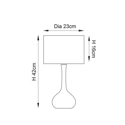 Endon 61191 - Lampada da tavolo dimmerabile PICCADILLY 1xE14/40W/230V ottone/beige