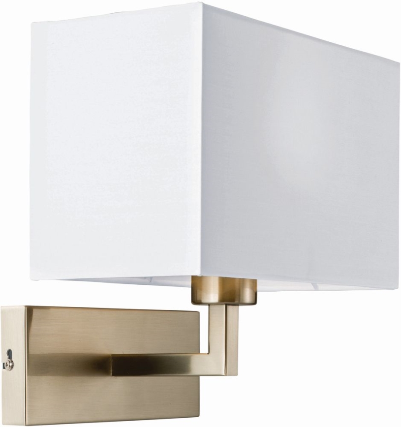 Endon 61604 - Applique PICCOLO 1xE27/10W/230V bianco/cromo opaco