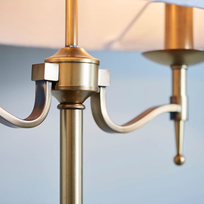 Endon 63648 - Lampada da tavolo STANFORD 2xE14/40W/230V ottone/beige