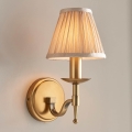 Endon 63653 - Wandleuchte STANFORD 1x E14/40W/230V, Messing/beige