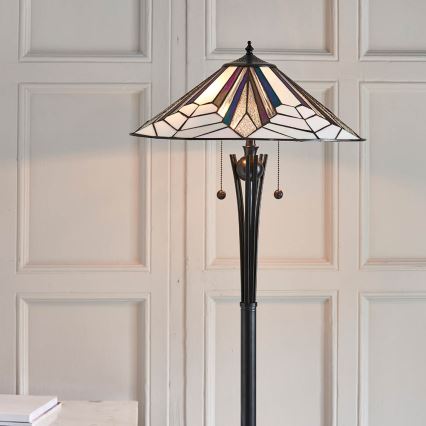 Endon 63934 - Lampada con piedistallo ASTORIA 2xE27/60W/230V diametro 48 cm