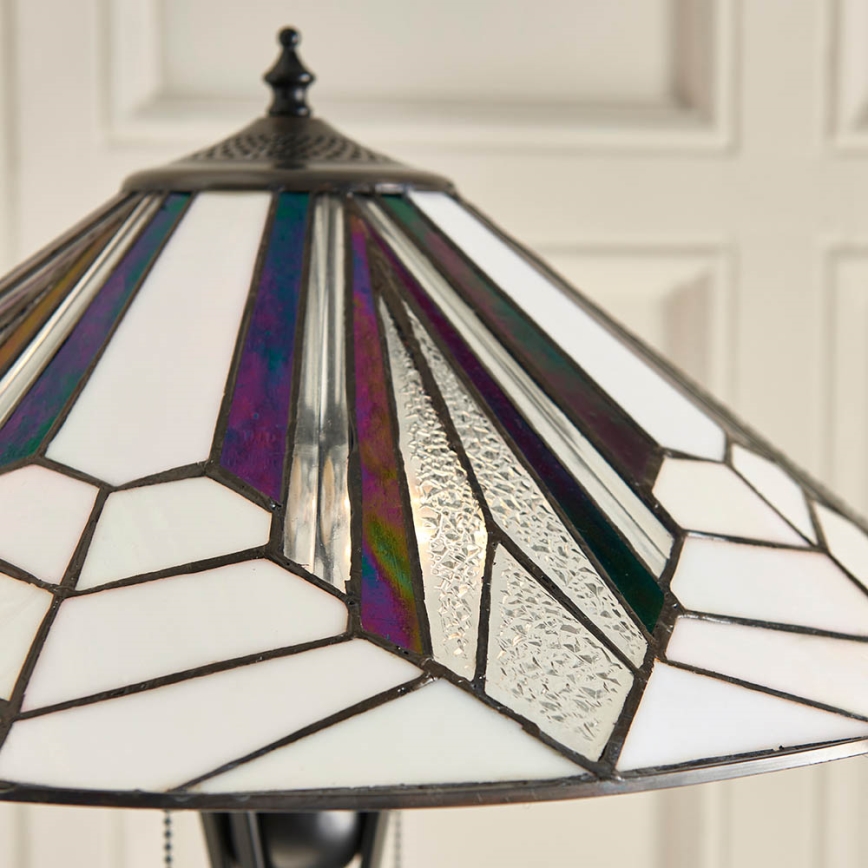 Endon 63934 - Lampada da terra Tiffany ASTORIA 2xE27/60W/230V Ø 48 cm