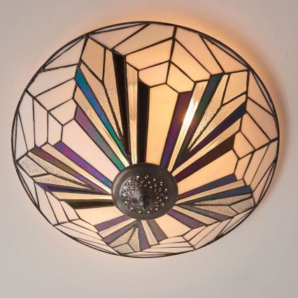 Endon 63935 - Deckenleuchte Tiffany ASTORIA 2xE27/60W/230V, Ø 48 cm
