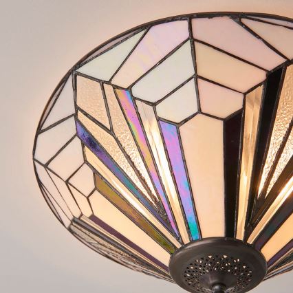 Endon 63935 - Deckenleuchte Tiffany ASTORIA 2xE27/60W/230V, Ø 48 cm