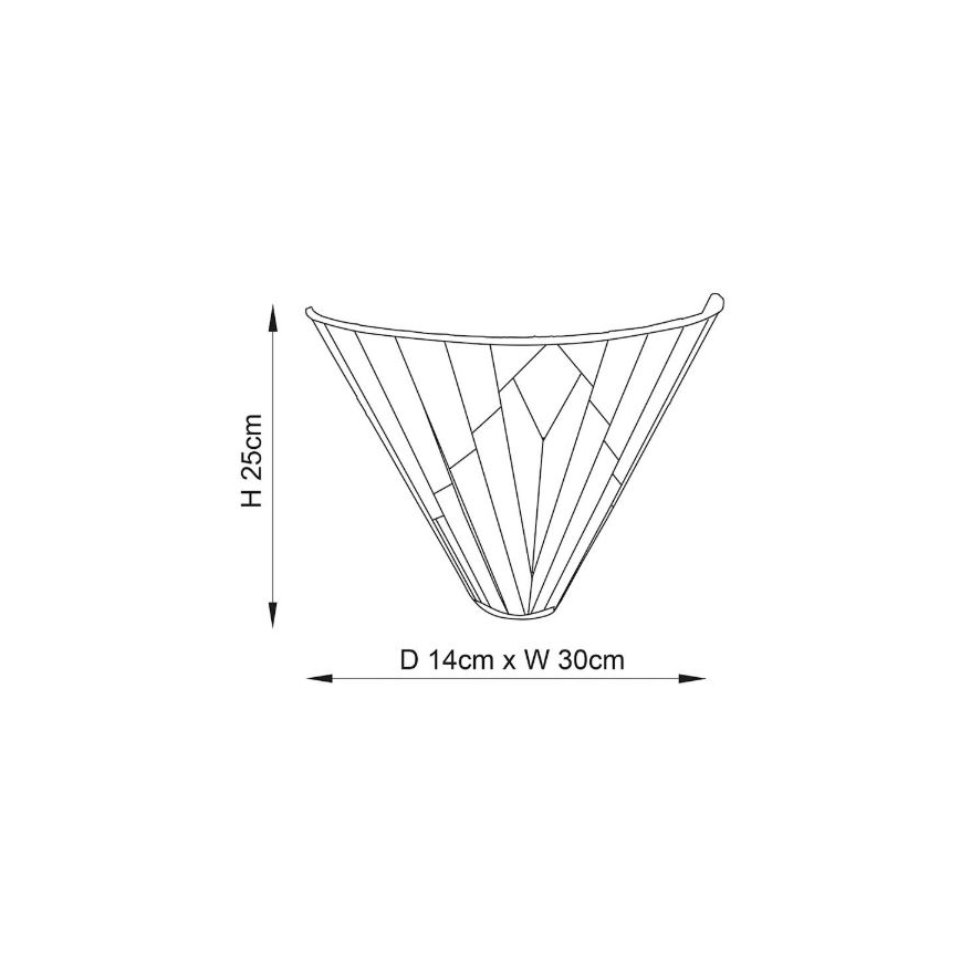 Endon 63940 - Wandleuchte Tiffany ASTORIA 1xE14/40W/230V