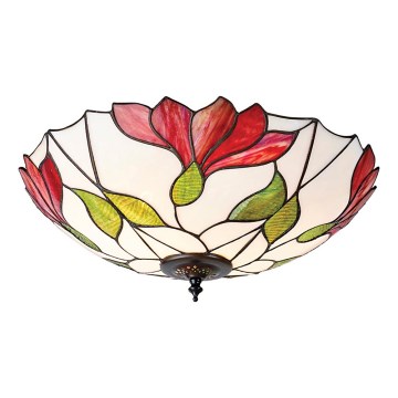 Endon 63960 - Plafonnier Tiffany BOTANICA 2xE27/60W/230V Ø 45 cm
