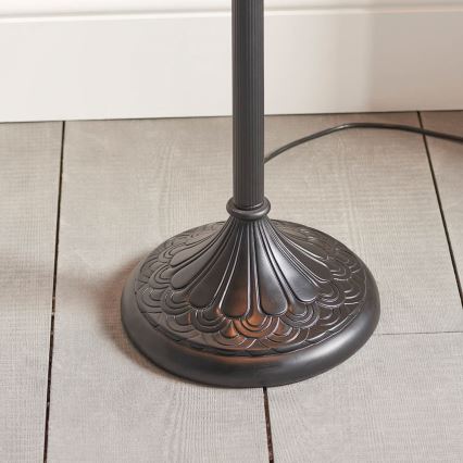 Endon 63972 - Lampada da terra Tiffany BROOKLYN 2xE27/60W/230V Ø 50 cm