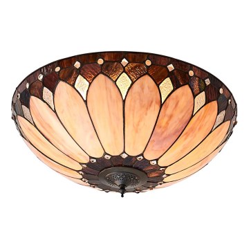 Endon 63973 - Plafoniera Tiffany BROOKLYN, 2x E14/60W/230V, Ø 50 cm