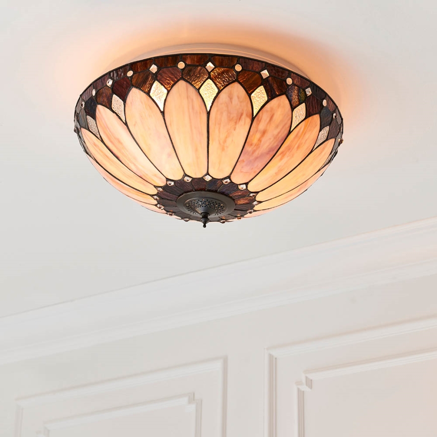 Endon 63973 - Plafonnier BROOKLYN 2xE14/60W/230V d. 50 cm