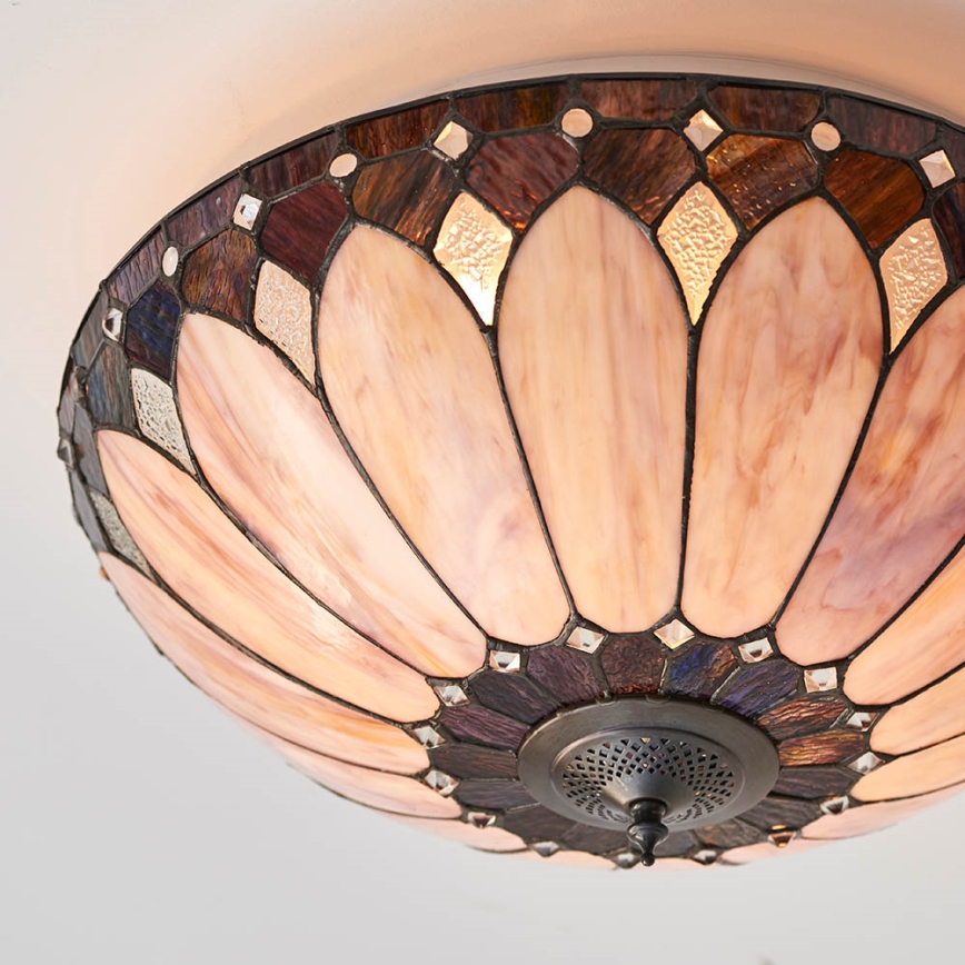 Endon 63973 - Plafonnier BROOKLYN 2xE14/60W/230V d. 50 cm