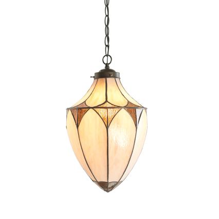 Endon 63974 - Lampadario a catena BROOKLYN 1xE27/60W/230V, marrone