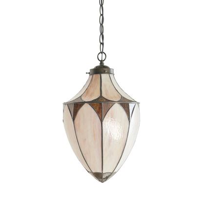 Endon 63974 - Lampadario a catena BROOKLYN 1xE27/60W/230V, marrone