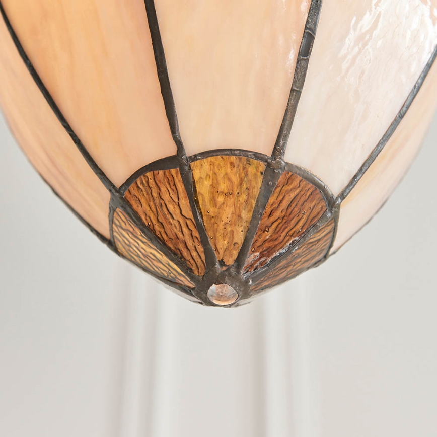 Endon 63974 - Lampadario a catena BROOKLYN 1xE27/60W/230V, marrone