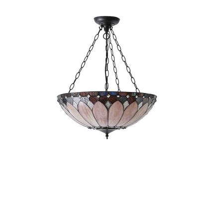 Endon 63976 - Kronleuchter mit Kette BROOKLYN 3xE27/60W/230V, Durchmesser 50 cm