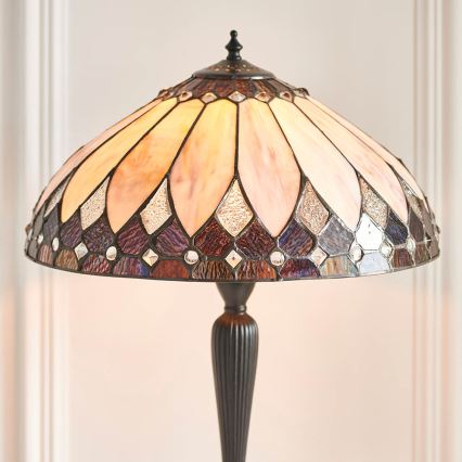 Endon 63982 - Lampe de table Tiffany BROOKLYN 1xE27/60W/230V Ø 40 cm