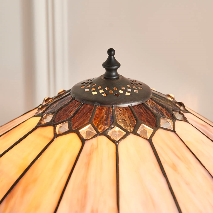 Endon 63982 - Lampe de table Tiffany BROOKLYN 1xE27/60W/230V Ø 40 cm