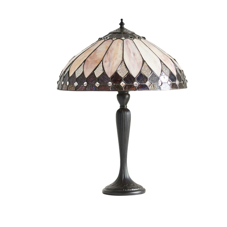 Endon 63982 - Tischlampe BROOKLYN 1xE27/60W/230V Ø 40 cm