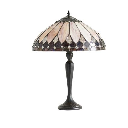 Endon 63982 - Tischlampe Tiffany BROOKLYN 1xE27/60W/230V Ø 40 cm