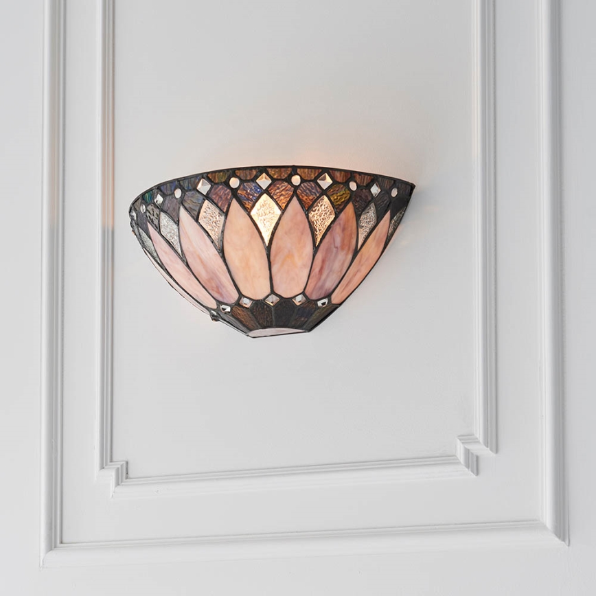 Endon 63983 - Applique da parete Tiffany BROOKLYN 1xE14/40W/230V