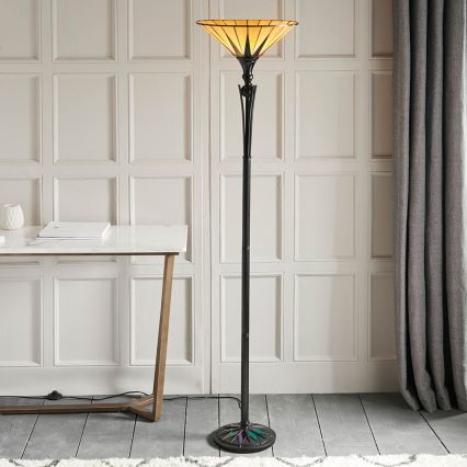 Endon 64042 - Lampada con piedistallo DARK STAR 1xE27/60W/230V diametro 42 cm
