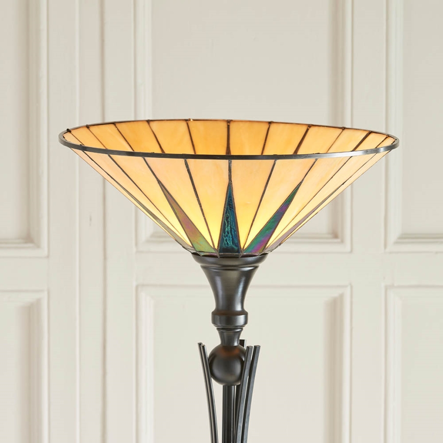 Endon 64042 - Lampada con piedistallo DARK STAR 1xE27/60W/230V diametro 42 cm