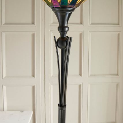 Endon 64042 - Lampada con piedistallo DARK STAR 1xE27/60W/230V diametro 42 cm